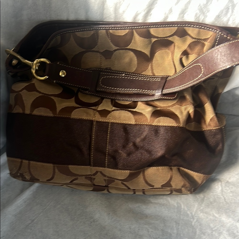 Brown Monogram Shoulder Bag